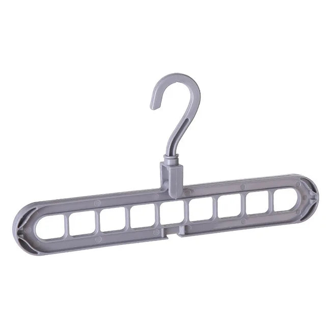 9-hole Clothes hanger organizer Space Saving Hanger multi-function folding magic hangers drying Racks Scarf clothes Storage