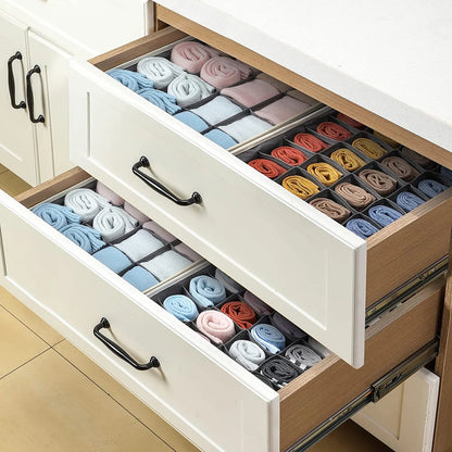 Sock Underwear Organizer Drawer Divider Foldable Closet Organizers Bins Cabinet Organization Storage Box for Socks Underwear Tie