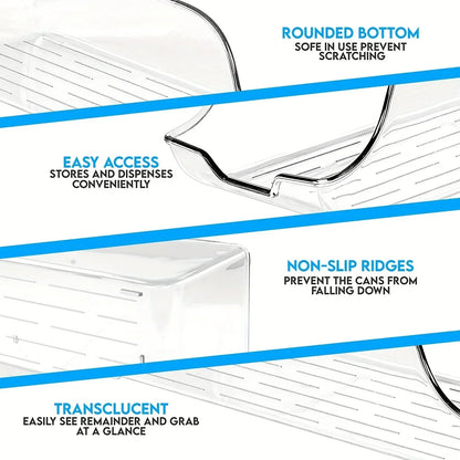 Refrigerator Organizer Bins Soda Cans Dispenser Bins Can Dispensers  Auto Rolling Dispenser Fridge Organizer Pantry Organizer