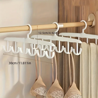 12-Hook Rotating Hanger – Space-Saving Closet Organizer for Ties, Belts, Underwear, Skirts | Portable Home & Dorm Storage