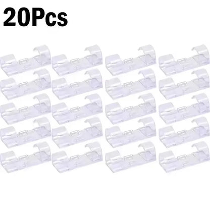 Cable Clips Organizer Drop Wire Holder Cord Management Self-Adhesive Cable Manager Fixed Clamp Wire Winder For Home Office Car