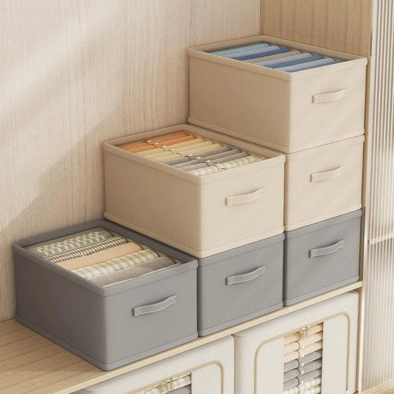 Clothes Organizer Trousers Clothes Jeans Storage Box Underwear Bra Socks Artifact Compartment Box Wardrobe Clothes Organizer