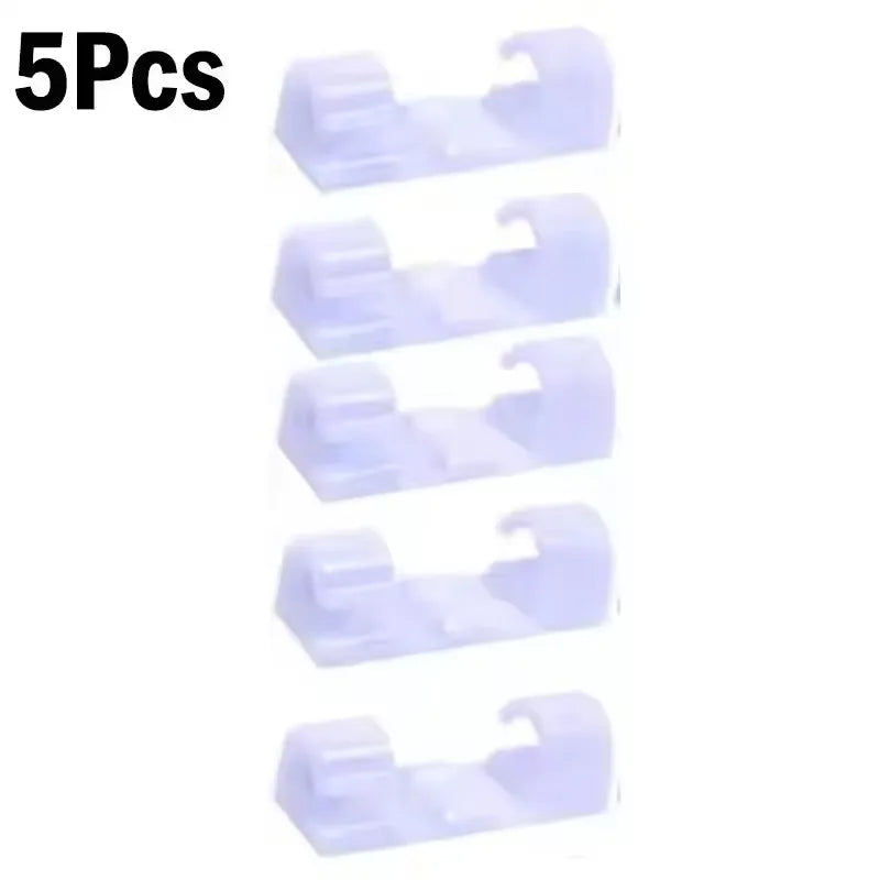 Cable Clips Organizer Drop Wire Holder Cord Management Self-Adhesive Cable Manager Fixed Clamp Wire Winder For Home Office Car