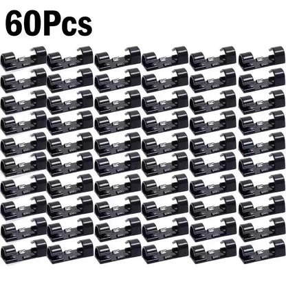 Cable Clips Organizer Drop Wire Holder Cord Management Self-Adhesive Cable Manager Fixed Clamp Wire Winder For Home Office Car