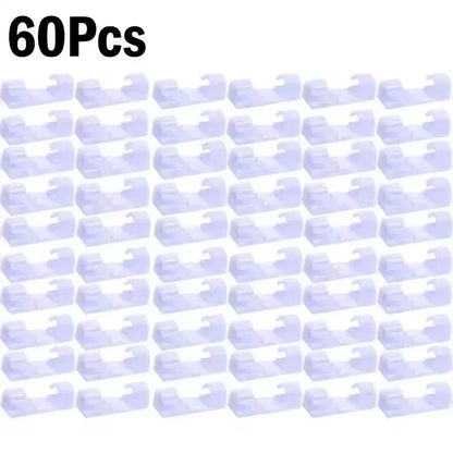 Cable Clips Organizer Drop Wire Holder Cord Management Self-Adhesive Cable Manager Fixed Clamp Wire Winder For Home Office Car